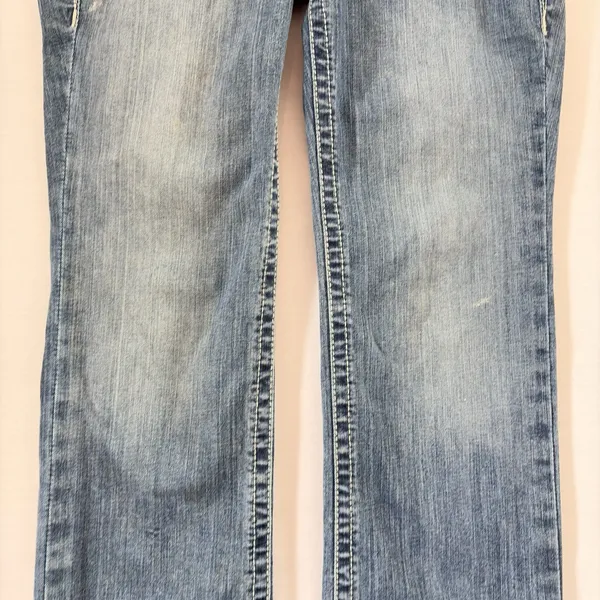 Ariat REAL Denim Womens Mid Rise Straight Leg Jeans Medium Wash‎ Western 29R - Image 4