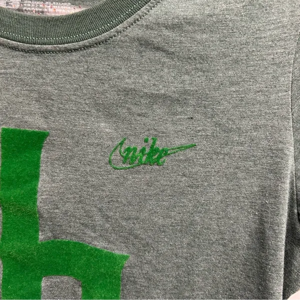 Nike Oregon Green Velvet Flocked Logo Tee - Image 5