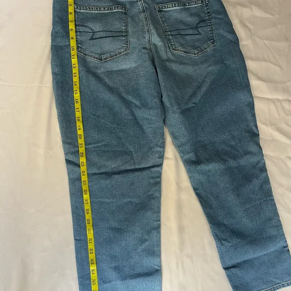 American Eagle Light Blue Stretch Jeans - Image 8