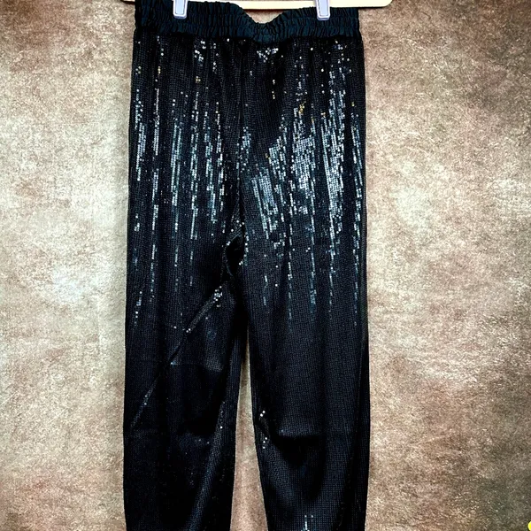 Shavonne Dorsey Sequin Jogger Black M - Image 14