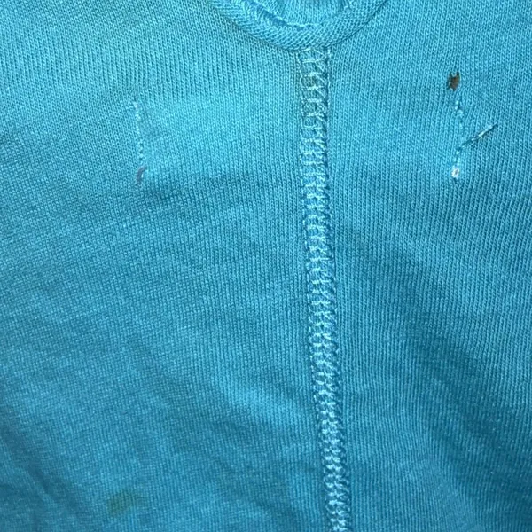 Y2K Vintage Aeropostale Blue Green Embroidered‎ Logo Cross Cross Tank Top - Image 13