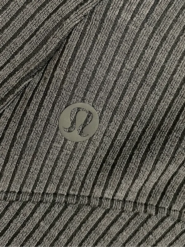 lululemon Ribbed Softstreme Zip leg High Rise Cropped 25” Pants Black Size 12 - Image 10