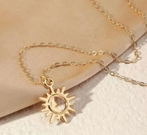 Sun Moon Charm Necklace - Image 3