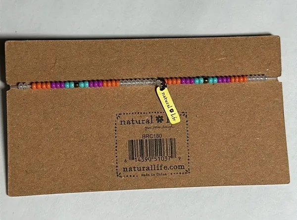 Natural Life Giving Beaded Bracelet - Live Happy - #1007 - Image 2