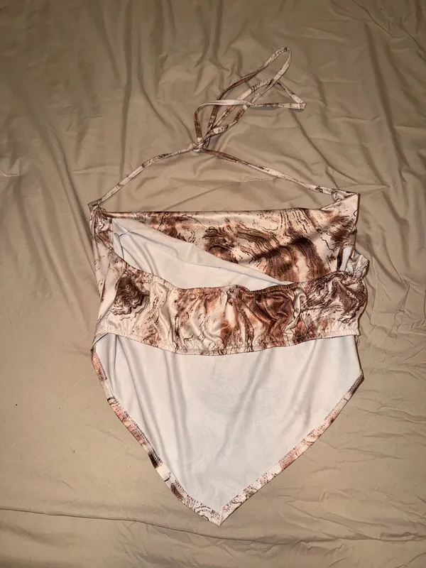 Marble Crop Shein Top - Image 4