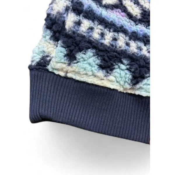 Aerie Sherpa Sweatshirt XS Polar Chic Nordic Print Cabincore‎ Chalet Ski Resort - Image 7