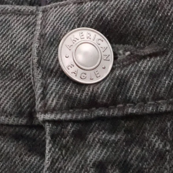 American Eagle Stovepipe High Rise‎ Jeans Womens Size 00 Grey Snake Grunge NWT - Image 11
