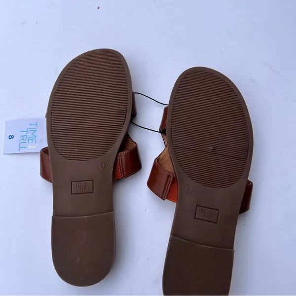 Time and Tru Women's Slip On Low Heel Sandals NWT Sz 8 - Image 8