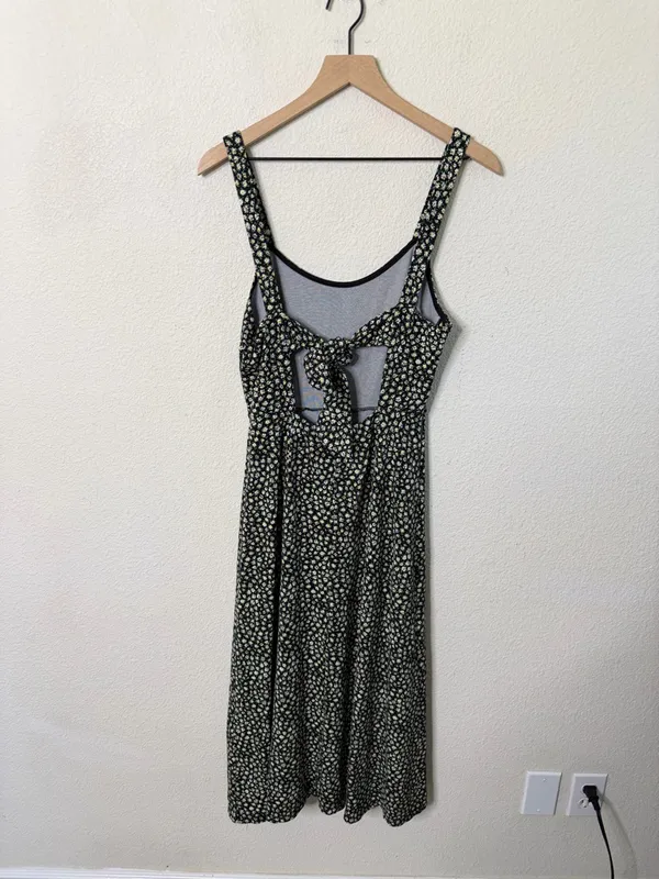 Free People Lorelai Printed Midi Dress Green Floral Womens Size S - Image 5