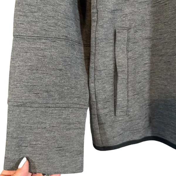Puma Gray Full Zip Hooded Cozy Cotton Blend Athletic Casual Jacket Women Sz M - Image 3