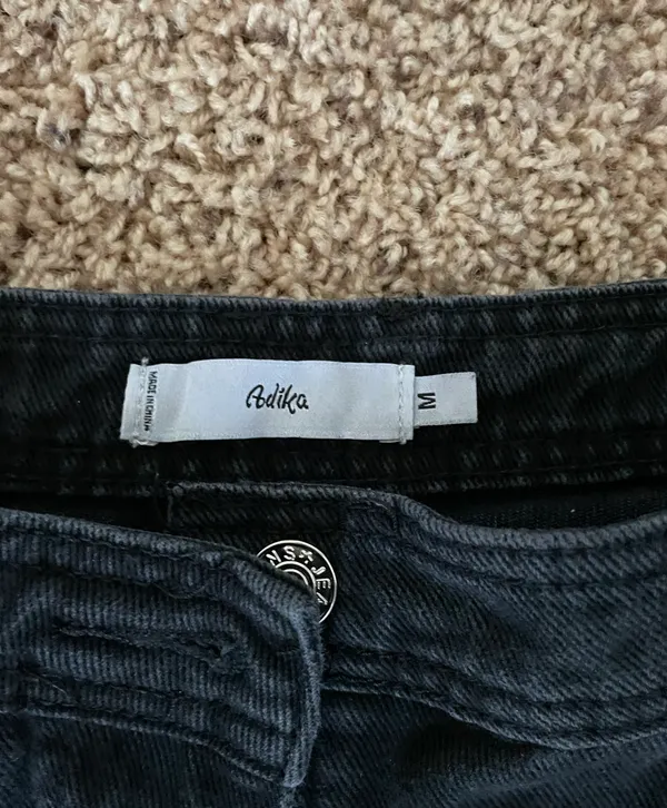 Adika Wide Leg Black Jeans - Image 5