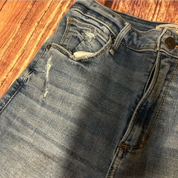 Women’s Abercrombie & Fitch Super Skinny Ankle High Rise Curve Love Size 28/6s - Image 4