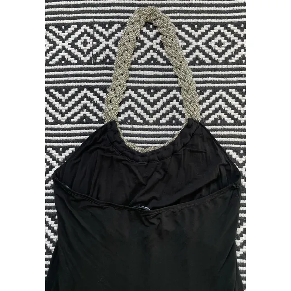 Cable & Gauge Black Braided Chain Halter Top - Image 12