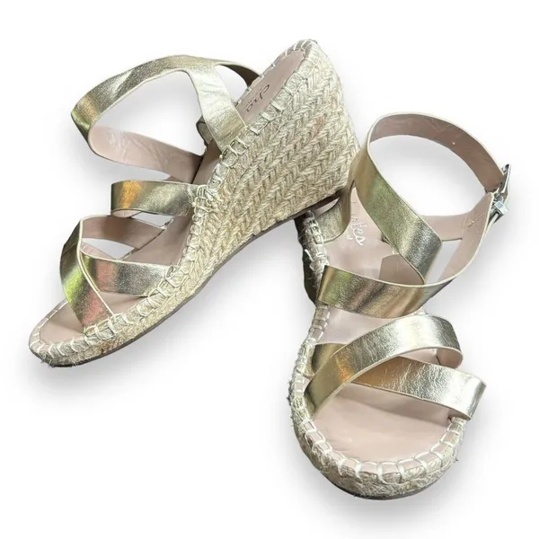 Charles David Womens Gold Espadrilles Size 7.5‎ - Image 5
