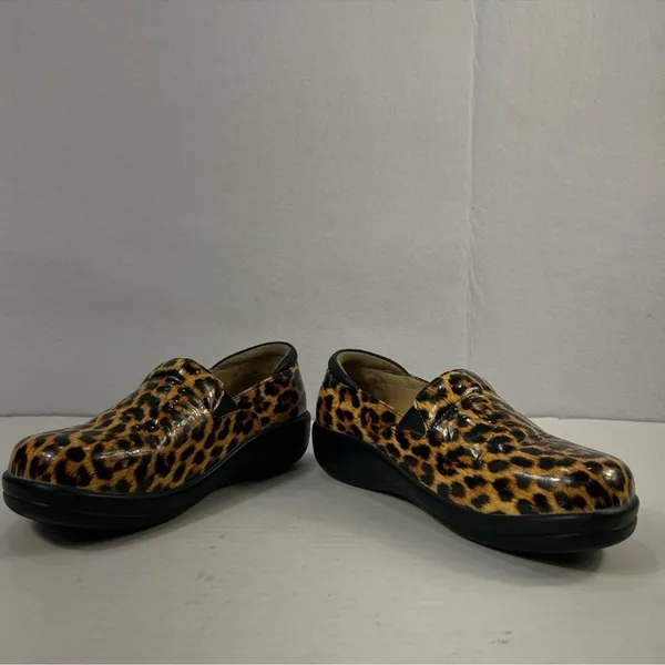 Alegria‎ Keli Leopard Print Patent Slip-On Comfort Shoes | Women’s 38 (8–8.5) - Image 4
