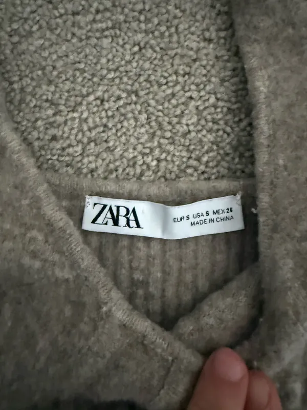 ZARA Brown Sweater Tank Top - Image 3