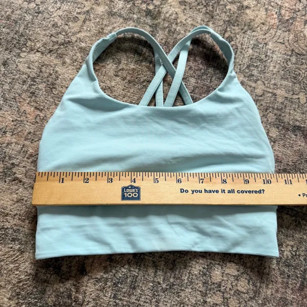 Lululemon Lululemon Energy Bra *Long Line Size 2 W2AV0S Blue - Image 7