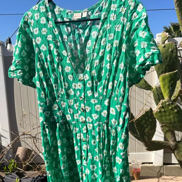 Billabong x Wrangler Floral Dress Size M - Image 2