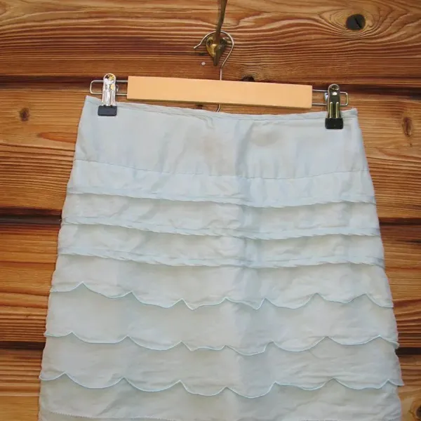REISS Silk Mini Skirt - Image 3