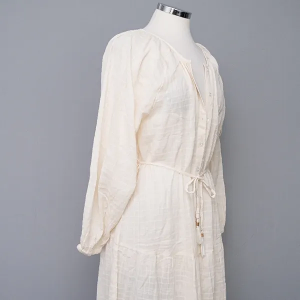 L*Space. Nepali Button‎ Down Cotton Maxi Dress. - Image 12