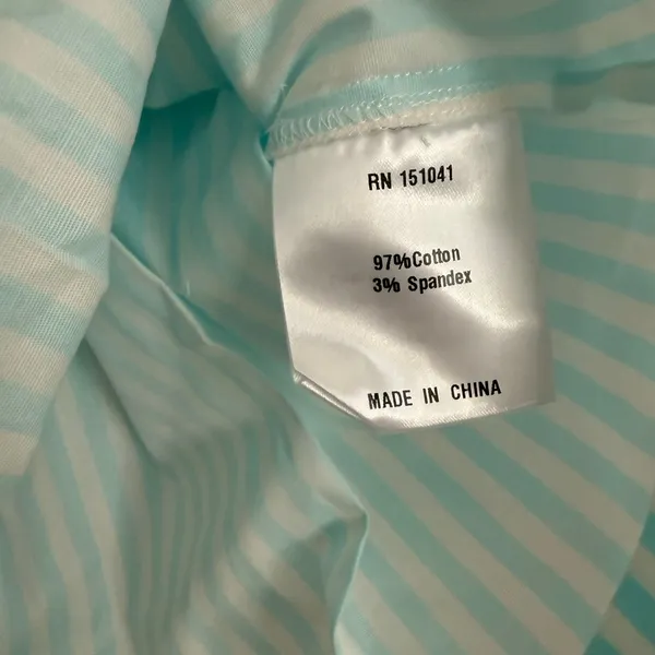 Few Moda kourt Aura Two-Piece Pajama Set -‎ Size M - Mint Stripe - NWT - Image 10