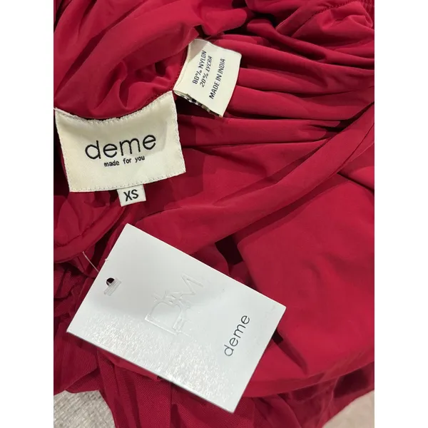Deme By Gabriella Dahlia Gown Maroon Red Size XS NEW - Image 7