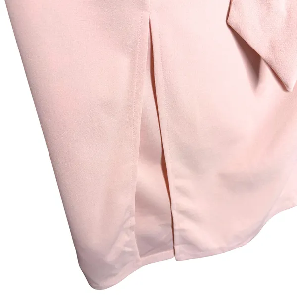 Lulus One Shoulder Club Scene Bodycon Midi Dress XL Pink Party Wedding Guest New - Image 7