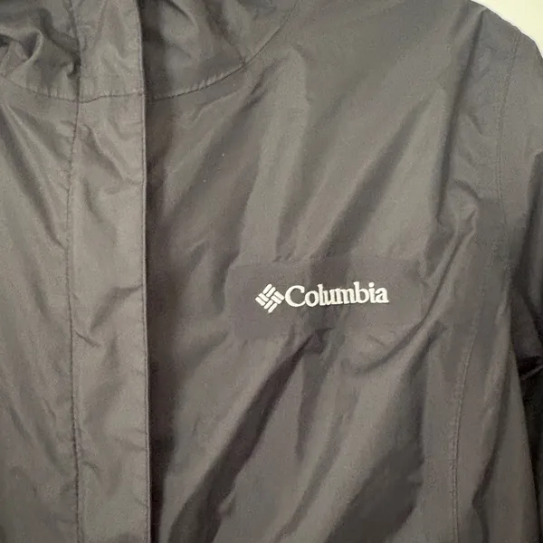 Columbia Black Hooded Women's Rain Jacket - Image 2