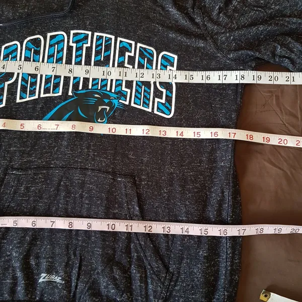 Carolina Panthers Sweatshirt Hoodie Women Sz Small NFL Gameday Charcoal Gray - Image 10