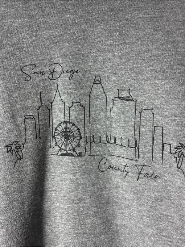 San Diego County Fair Skyline Graphic Sweatshirt XL - Image 2