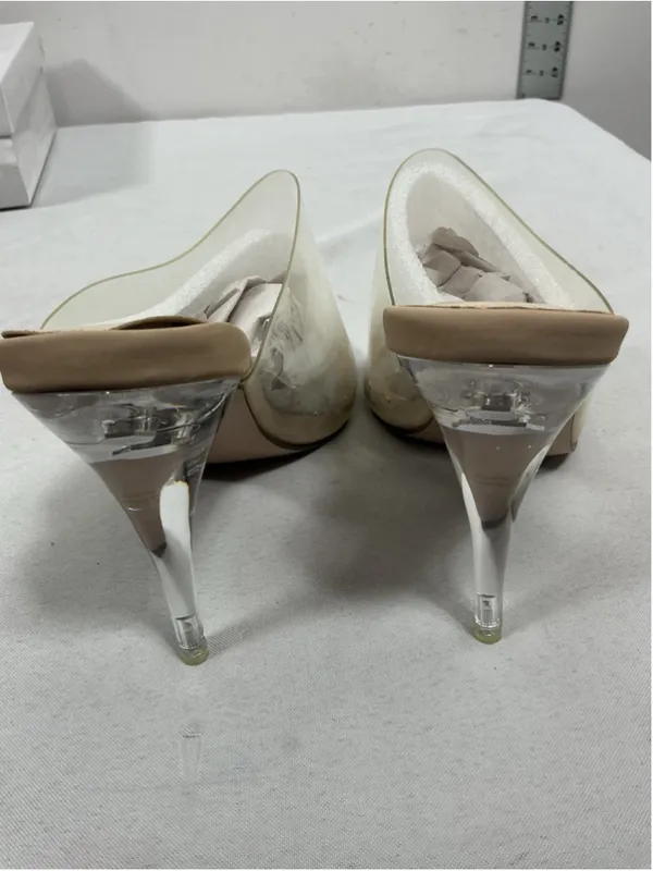 Womans New In Box X2B May Slip On Stiletto Mules Size 8.5 Nude - Image 4