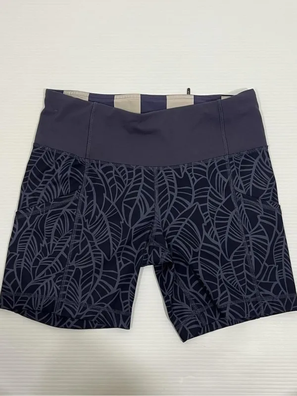 Lululemon Run Dart & Dash Block-It Pocket Bike Shorts Purple Size 4 - Image 6