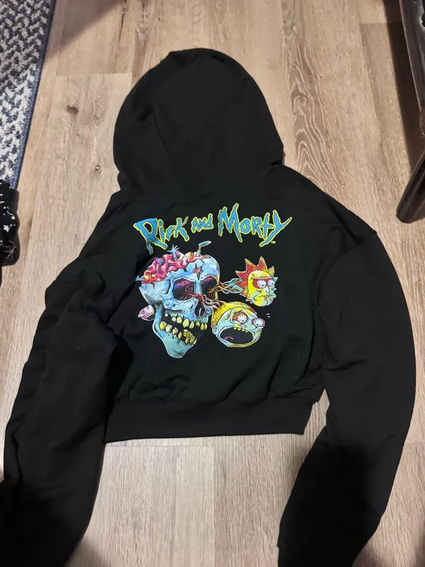 SheIn Rick and morty cropped zip up - Image 2