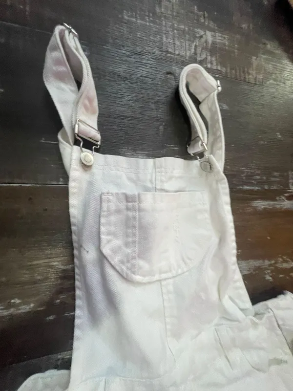 Francesca's White Overalls - Image 2