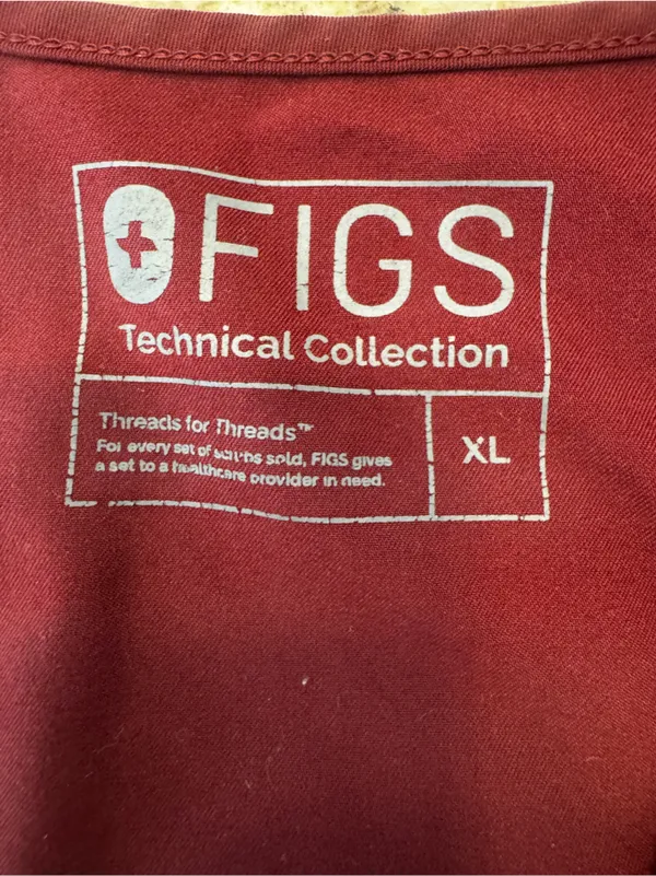 Figs Technical Collection Crewneck casma scrub top two pocket size xl - Image 2