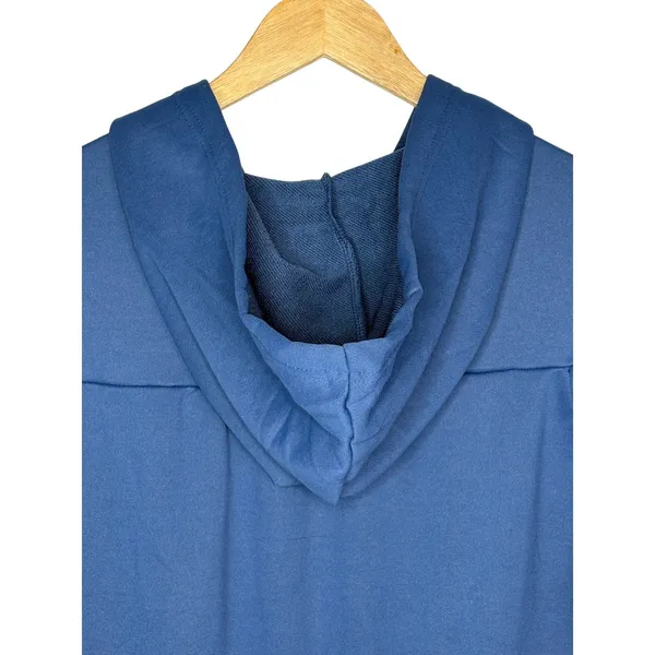 Cicy Bell‎ Hooded Romper Women XL Blue Zip Up Athleisure Short NWT Jumpsuit - Image 5