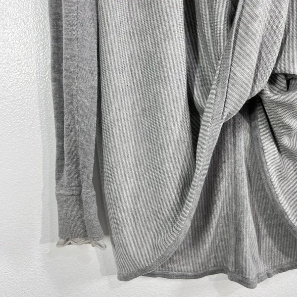 Lululemon Iconic‎ Sweater Wrap Gray Boolux Cashmere Blend Open Drape Cardigan - Image 5