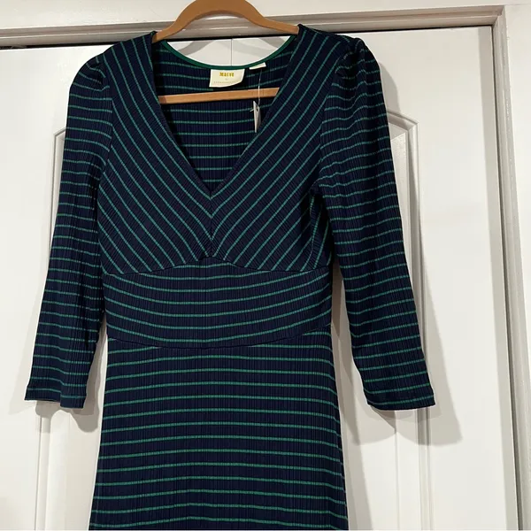 Maeve anthropologie Flores Striped Dress‎ small - Image 5