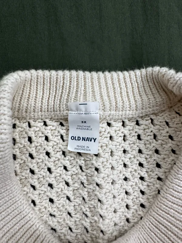 Old Navy Stitch Open Sweater - Image 2