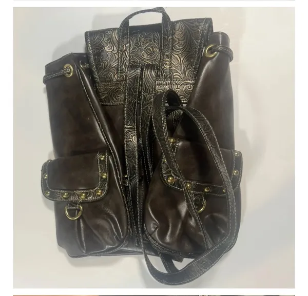 Skater Belt Backpack Brown - Image 3