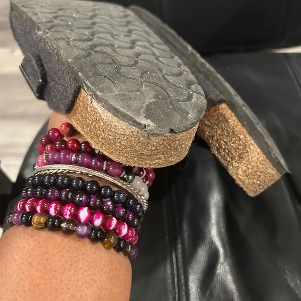 Birkenstock Women's Felt Clogs in Dark Gray - Image 9