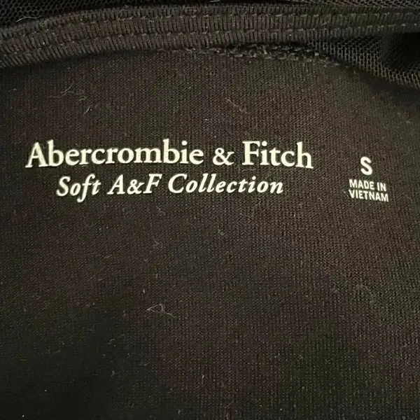 Abercrombie & Fitch Black Soft Long Sleeves Mesh Square Neck Bodysuit SZ S #1112 - Image 10