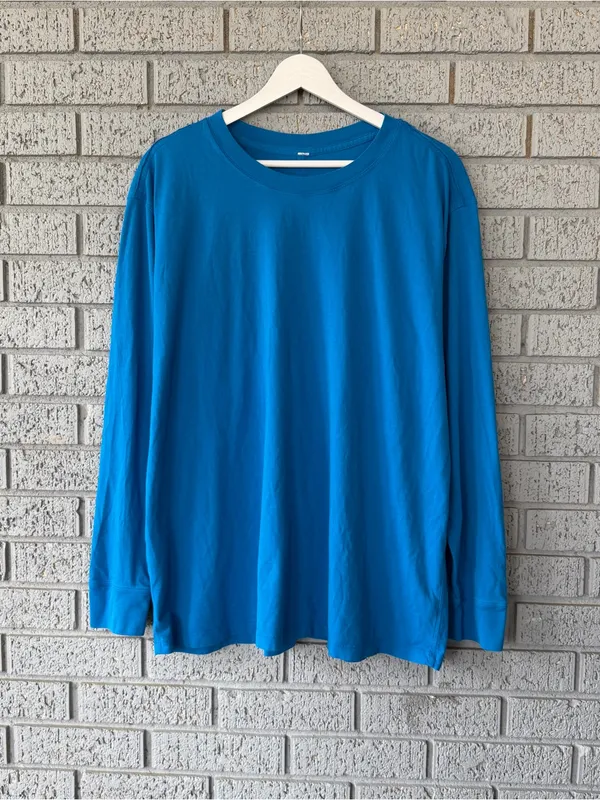 Lululemon All Yours Long Sleeve Shirt Poolside Blue XL - Image 3