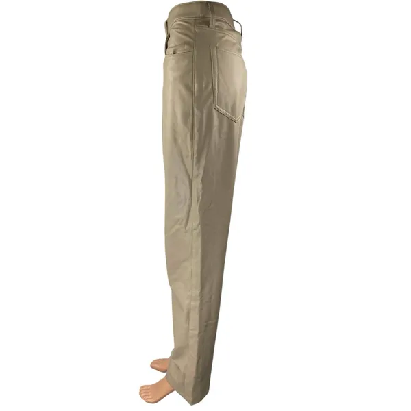Abercrombie & Fitch The 90s Straight Ultra High Rise Beige Trousers Pants Size 8 - Image 2