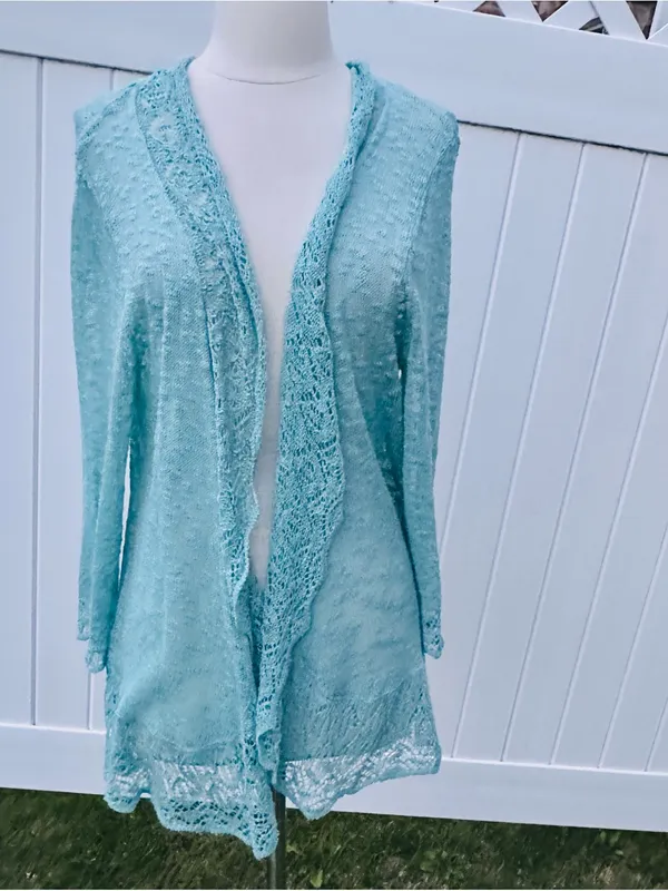 Roz & Ali Lightweight Open Front Cardigan - Image 5