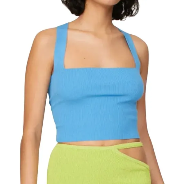 Louna Tie Back Top in Blue, Size S​ - Image 2