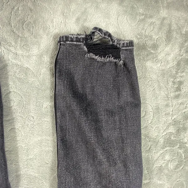 Abercrombie & Fitch 90s Ankle Straight Jeans Womens Sz 4‎ Ultra High Rise Rips - Image 4