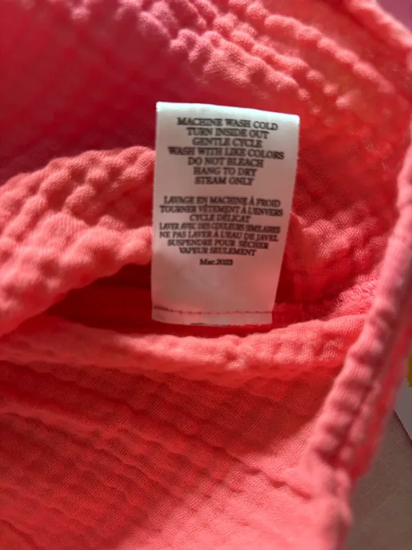 Z Supply Amalia Gauze Mini dress in Papaya size Small NWOT‎ - Image 8