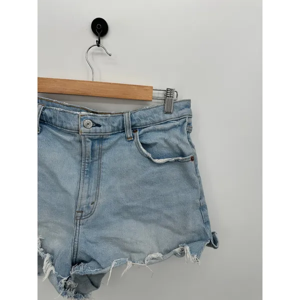 Abercrombie The Cut Off Short High Rise Denim Shorts Women Sz 31/12 Festival - Image 4