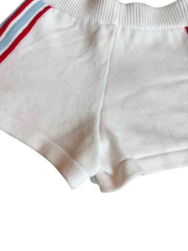 Daily Practice Anthropologie 100% Cotton Stretch Shorts Side Stripes Size XXS - Image 10